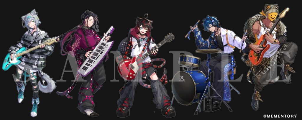 メメントリ×カラオケまねきねこ　コラボ　等身ビジュアル　2025年11月